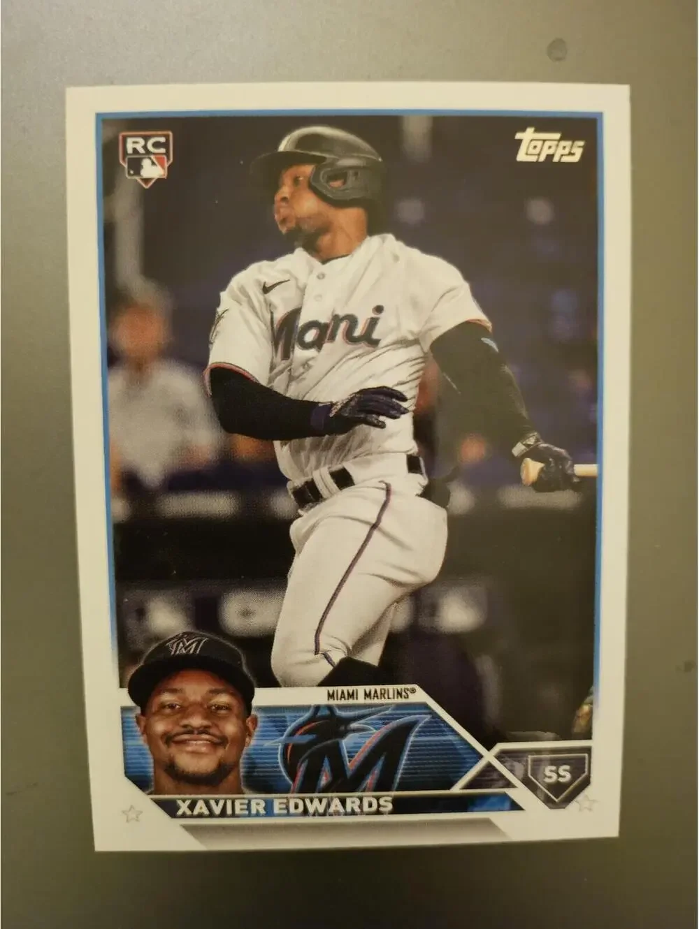 2023 Topps Update #US296 - Xavier Edwards (RC) Rookie card - Miami Marlins